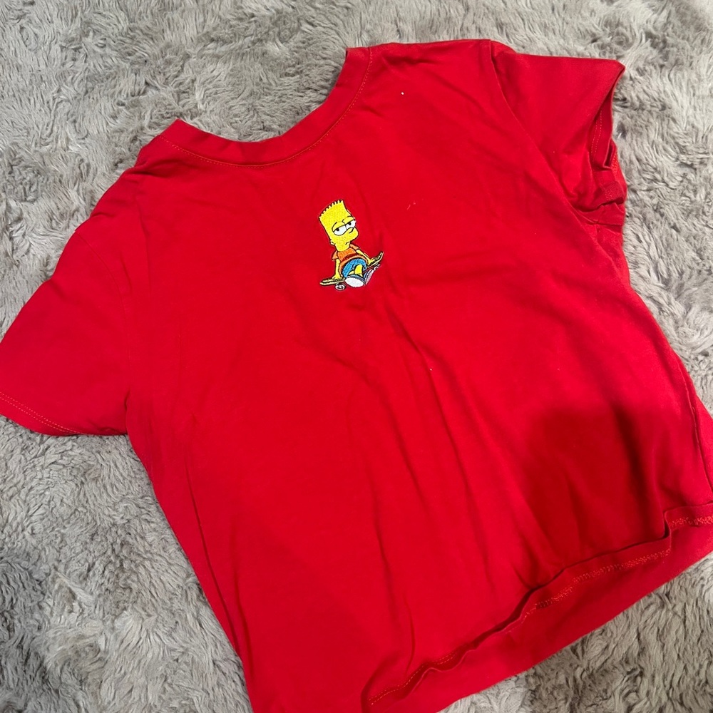 Vintage Bart Simpson cropped tee